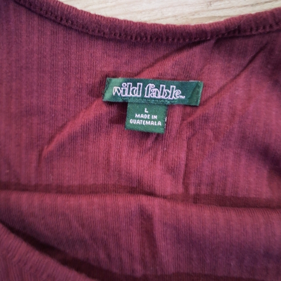 Wild Fable Burgundy long maxi dress - Picture 2 of 2